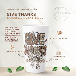 "Danke sagen" Thanksgiving Latte Tasse