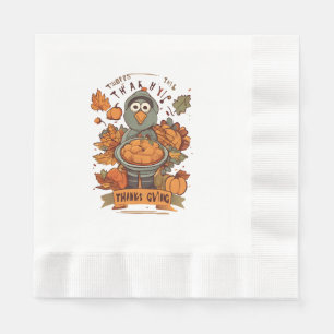 Danke sagen und Liebe teilen Serviette