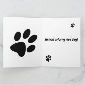 Danke, Saluki Karte (Innenseite)