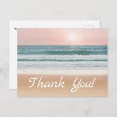 Danke. Sand, Himmel und Meer. Postkarte (Vorne/Hinten)