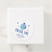 Danke Santorini Musical Disco Babydusche Geschenkanhänger (Beispiel)