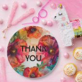 Danke Scarlet Petal Elegance Pappteller (Party)