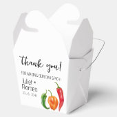 Danke Scharfe Heiße Paprika Hochzeit Geschenkschachtel (Geöffnet)