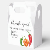 Danke, Scharfe Heiße Paprika-Hochzeit Geschenkschachtel (Geöffnet)