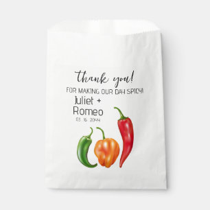 Danke, Scharfe Heiße Paprika-Hochzeit Geschenktütchen