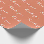 DANKE SCHICK EINFACH MODERN PERSONALISIERT GESCHENKPAPIER (Ecke)