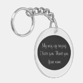 Danke- Schlüsselanhänger (Vorderseite links)