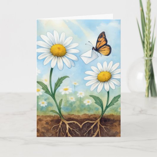 Danke Schmetterling liefert Post Karte (Vorderseite)