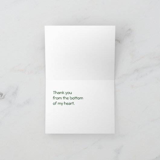 Danke Schmetterlings-Karte (Innenseite)