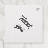 Danke schön glänzend Schneeflocke Geschenkanhänger (Rückseite)