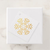 Danke schön glänzend Schneeflocke Geschenkanhänger (Mit Box)