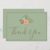 Danke schön grüne Blüte (Vorne/Hinten)