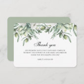 Danke schön. Italienische Hochzeitsnote Einladung (Vorne/Hinten)