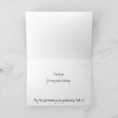 Danke schön leicht brichende Sonnenaufgangsschrift Karte (Innenseite)