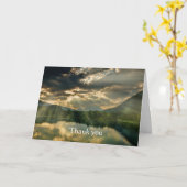 Danke schön leicht brichende Sonnenaufgangsschrift Karte (Gelbe Blume)