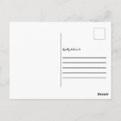 Danke schön Makeup Artist Lipstick Postkarte (Rückseite)