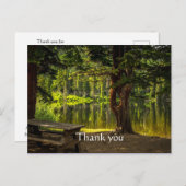 Danke schön Morning Light Sunrise Scripting Postkarte (Vorne/Hinten)