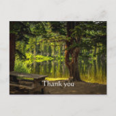 Danke schön Morning Light Sunrise Scripting Postkarte (Vorderseite)