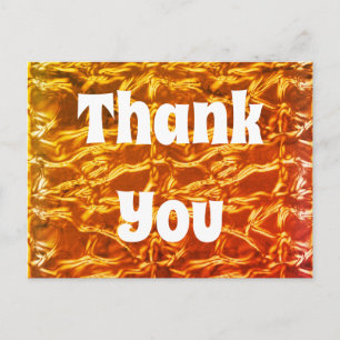 Danke Schön Orange Abstraktes Zeichen der Wertschä Postkarte