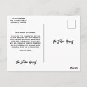 DANKE SCHÖN Postkarte (Rückseite)