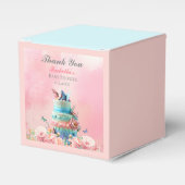 Danke schön Schmetterlinge Twins Baby Dusche Geschenkschachtel (Vorderseite)