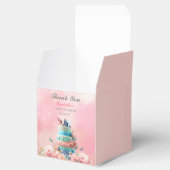 Danke schön Schmetterlinge Twins Baby Dusche Geschenkschachtel (Geöffnet)