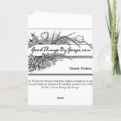 Danke schön: Sweet Violets (Rückseite)