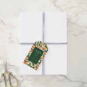 DANKE SCHÖN Warm Peachy Green Geschenkanhänger (Mit Garn)