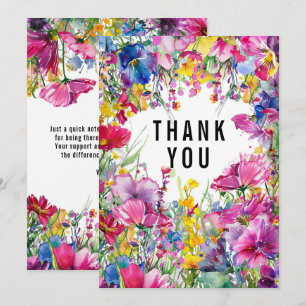 🌺🌸🏵️Danke SCHÖN Wiesenblüten  Dankeskarte