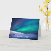 Danke Schöne Nordlichter Winterschrift Karte (Gelbe Blume)