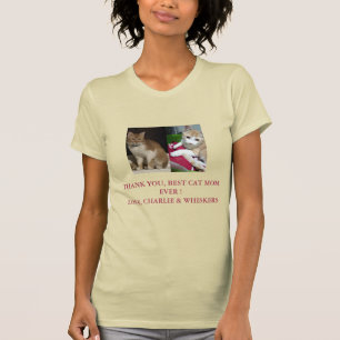 Danke schönste Katzenmutter mit Katzenfoto T-Shirt