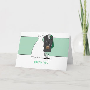 Danke Schottische Hochzeit Braut & Bräutigam