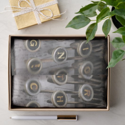 Danke Schreibmaschine Seidenpapier (Geschenk)