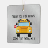 Danke, Schulbusfahrer Keramikornament (Links)