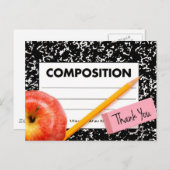 Danke, Schulthema Postkarte (Vorne/Hinten)