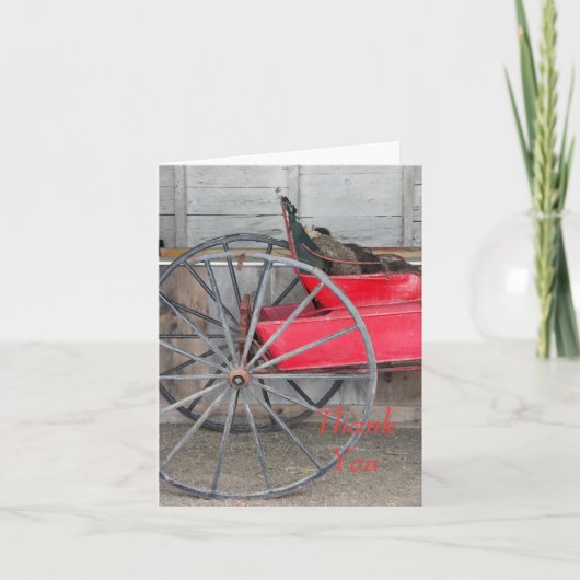 Danke, - Schüttel-ApparatBuggy zu merken Dankeskarte (Vorderseite)