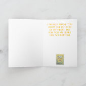 Danke - Schwarz-Mit Augen Susans Gruß-Karte (Innenseite)