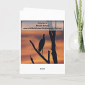 Danke - Schwarz-Mit Augen Susans Gruß-Karte (Rückseite)