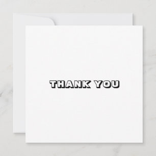 Danke, Schwarz-weiße Karte