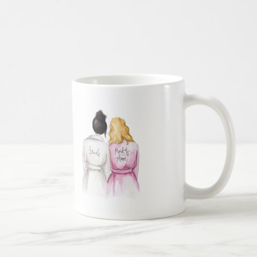 DANKE schwarze Brötchen-Braut-blondes Kaffeetasse (Rechts)