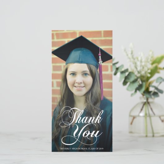 Danke Script, Abschluss-Foto-Karten zu überlagern (Stehend Vorderseite)