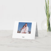 Danke Script Foto - Postkarte (Rückseite)