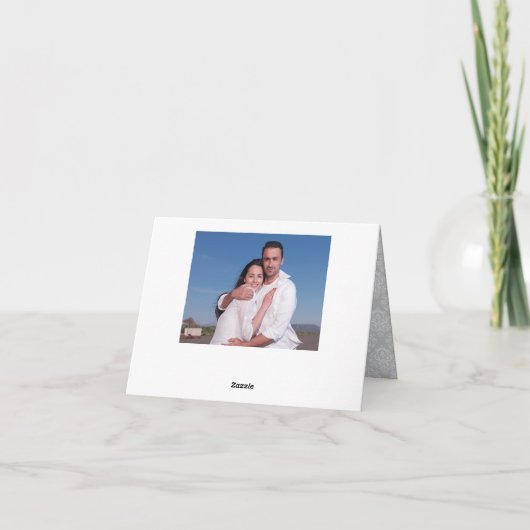 Danke Script Foto - Postkarte (Rückseite)