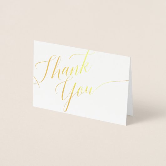 Danke, Script Mini (3.5"x5" Foil Card) Folienkarte (Vorderseite)