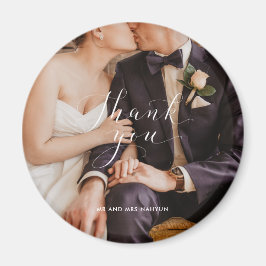 Danke, Script Wedding Foto Magnet