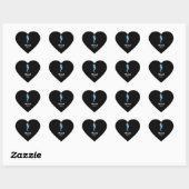 Danke Seepferd Heart Sticker (Blatt)