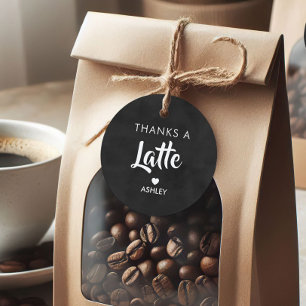 Danke sehr Kreidetafel-Anhänger, Kaffee-Geschenkan Geschenkanhänger