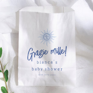 Danke sehr! Mittelmeer Blue Boy Babyparty Geschenktütchen