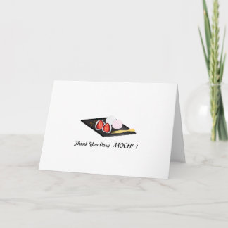 Danke sehr MOCHI! Gefaltete Grußkarte Karte