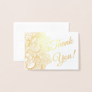 Danke Sentiments Foil Lacy Filigree Folienkarte